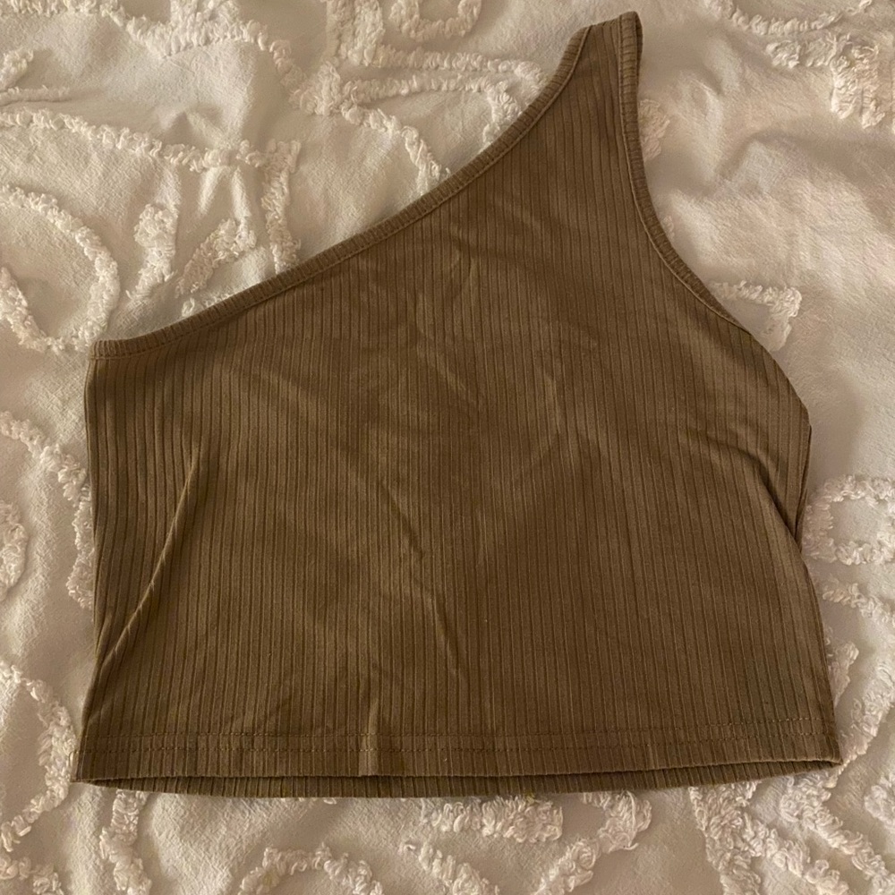 Shein one shoulder crop top